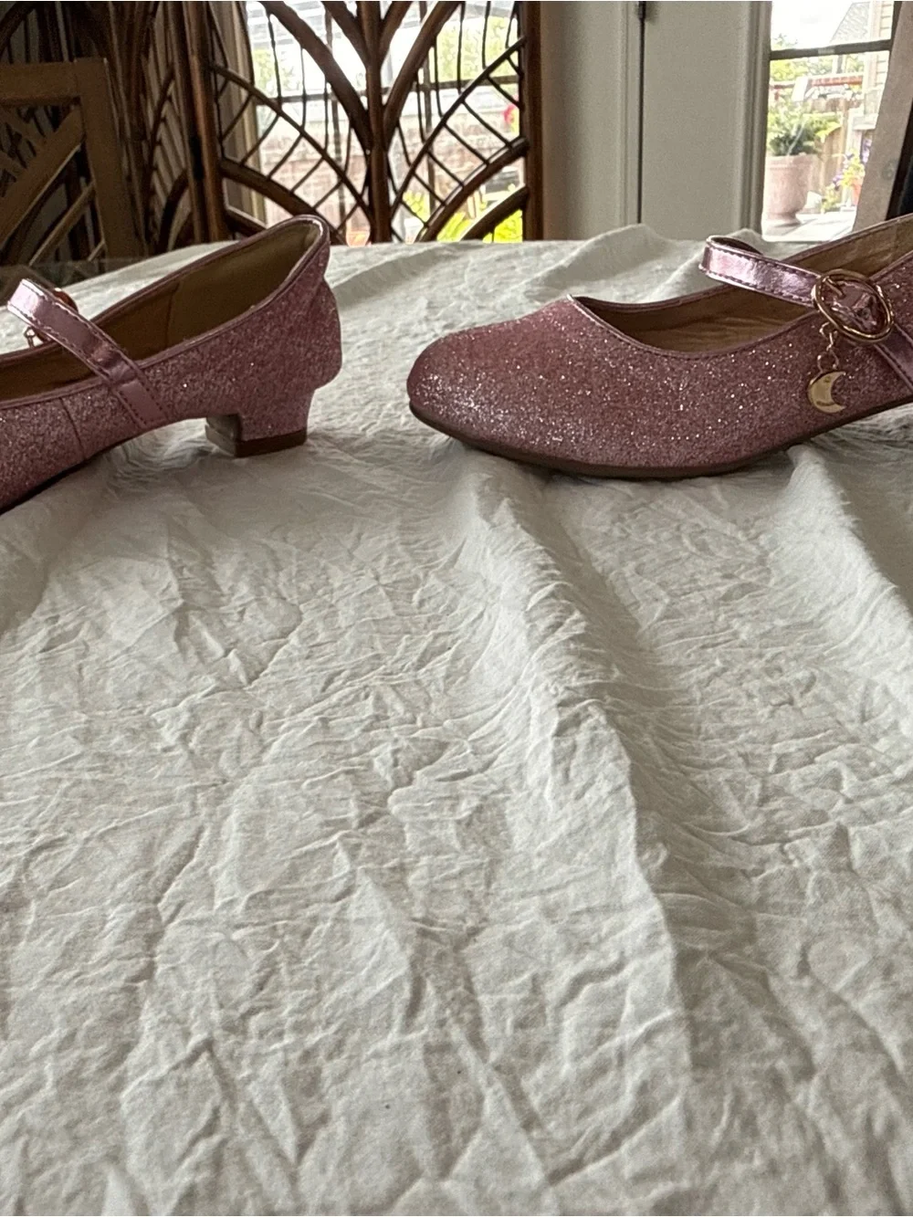 Dream Pairs Girls Glitter Mary Jane Shoes - Pink